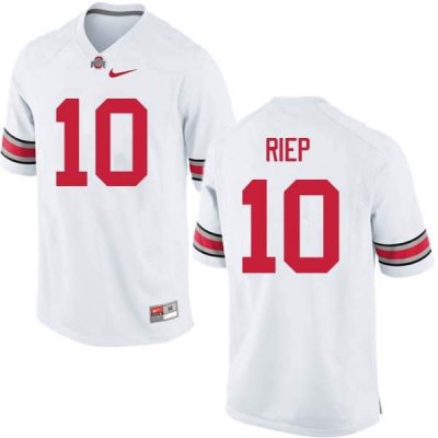 NCAA Ohio State Buckeyes Men's #10 Amir Riep White Nike Football College Jersey KZC7245IN